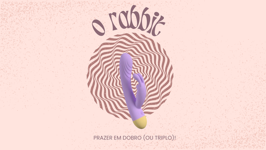 Imagem de um vibrador Rabbit moderno em tons suaves, destacando estimulação dupla para prazer intenso e variado.