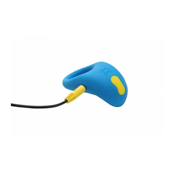 Anel peniano vibratório ROMP Juke em silicone elástico, resistente à água, com vibrações para estimular pênis e clitóris.