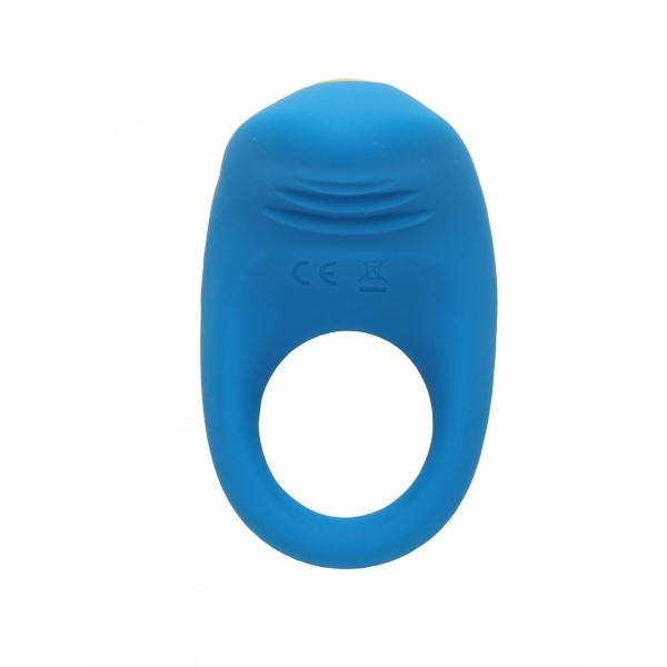 Anel peniano vibratório ROMP Juke em silicone elástico, resistente à água, com vibrações para estimular pênis e clitóris.