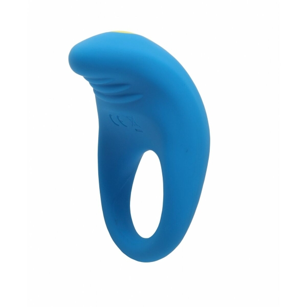 Anel peniano vibratório ROMP Juke em silicone elástico, resistente à água, com vibrações para estimular pênis e clitóris.