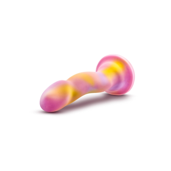 Avant Sun's Out Pink Dildo Curvado de 18,5 cm para Estimulação do Ponto G / P com Base de Sucção e Superfície Ultrasilk™.