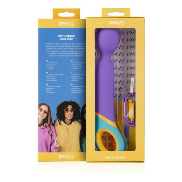 Vibrador Base em silicone com cabeça flexível, ideal para estimulação e massagens, disponível em várias cores vibrantes.