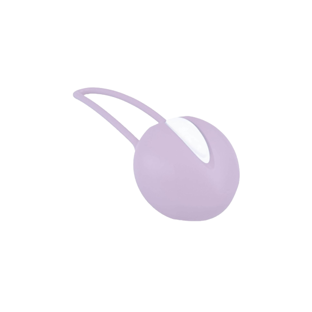 Bola de Kegel SMARTBALL UNO em silicone rosa, com formato ergonômico para treino confortável.