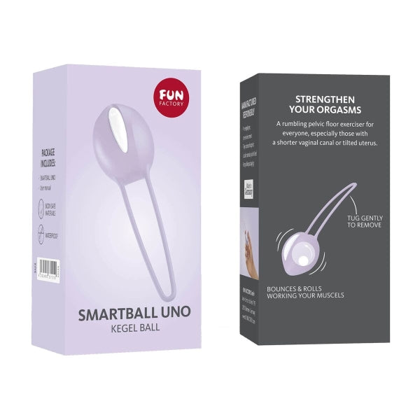 Bola de Kegel SMARTBALL UNO em silicone rosa, com formato ergonômico para treino confortável.