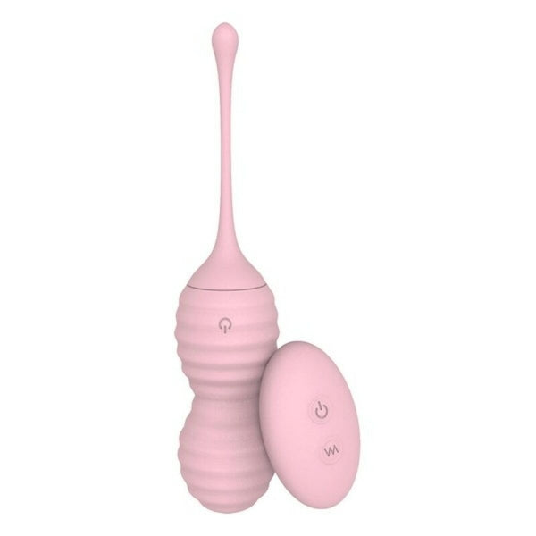 Bolas Kegel vibratórias Mousson Rose em silicone rosa, com telecomando sem fios.