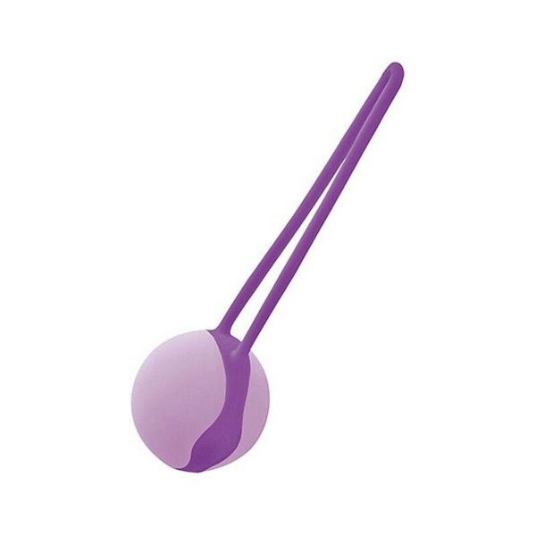 Bolas Uno Love Ball em silicone médico roxo com design ergonômico, perfeitas para exercícios do assoalho pélvico, melhorando a saúde íntima e o prazer feminino.