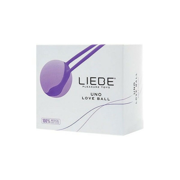 Bolas Uno Love Ball em silicone médico roxo com design ergonômico, perfeitas para exercícios do assoalho pélvico, melhorando a saúde íntima e o prazer feminino.