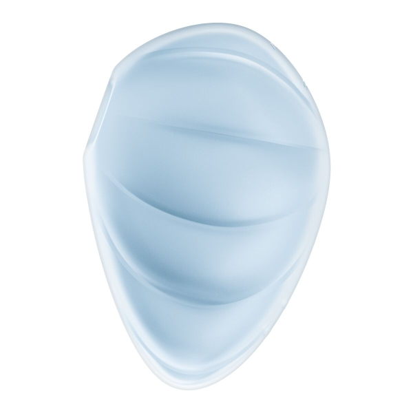 Satisfyer Cloud Dancer em silicone médico, estimulando o clitóris com ondas de pressão e vibrações, design romântico em forma de nuvem, à prova d'água e fácil de limpar.