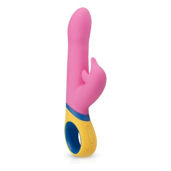 Copy Vibrador Golfinho com dupla estimulação, 12 modos de rotação e 13 modos de vibração, recarregável e colorido.
