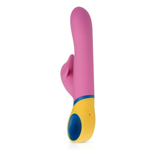 Copy Vibrador Golfinho com dupla estimulação, 12 modos de rotação e 13 modos de vibração, recarregável e colorido.