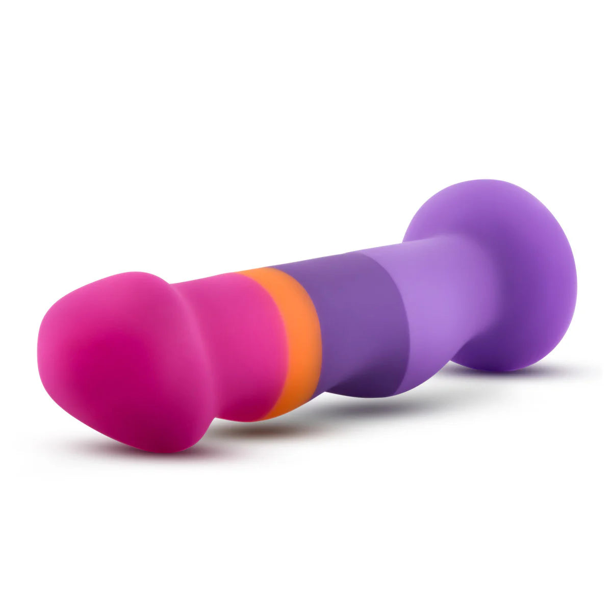 Dildo realista Avant D3 com curvatura estimulante, textura ondulada, base ventosa e silicone premium hipoalergénico para prazer intenso e seguro.