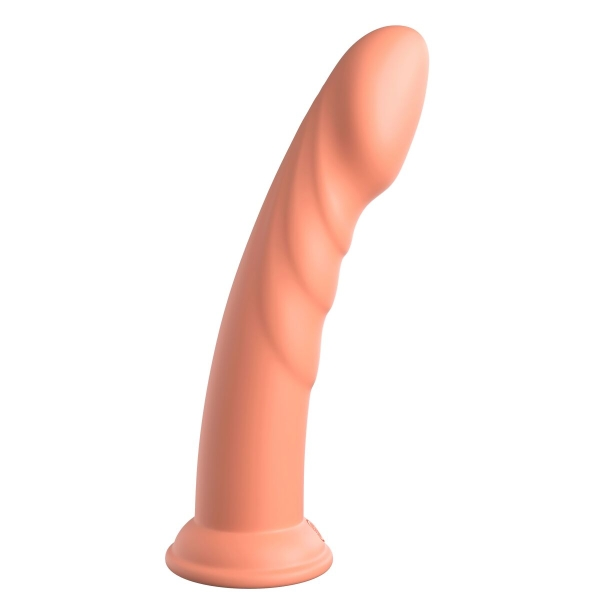 Dillio  Dildo Platinum Collection em silicone curado com platina, com ventosa ultra-forte e design flexível para conforto e versatilidade.