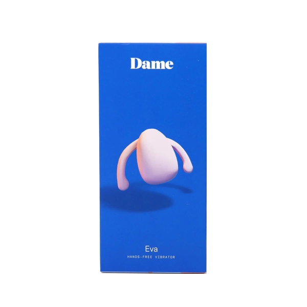Vibrador Eva II da Dame Products com design discreto, compacto, asas flexíveis e três intensidades de vibração.