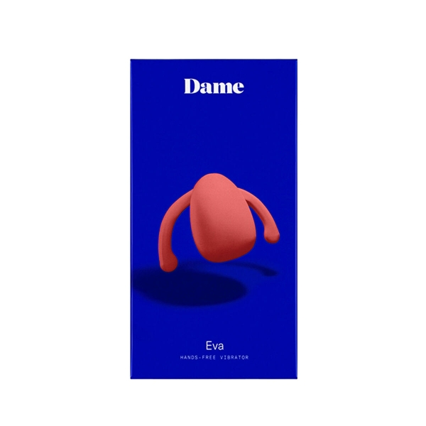 Vibrador Eva II da Dame Products com design discreto, compacto, asas flexíveis e três intensidades de vibração.