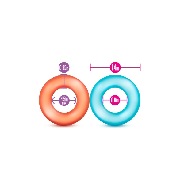 Conjunto King of the Ring com 6 anéis penianos elásticos, duráveis e confortáveis, projetados para prolongar e intensificar o prazer.