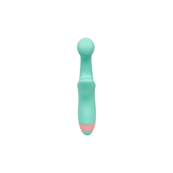 Vibrador Leila, projetado para estimular o clitóris e o ponto G, com 10 níveis de vibração, 2 motores potentes e design à prova d'água em silicone hipoalergênico.