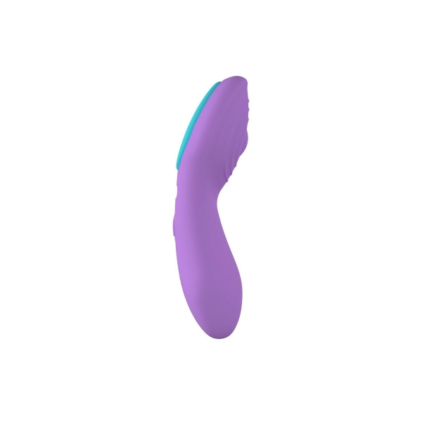 Estimulador discreto Panty com fixação magnética para lingerie, controle remoto sem fio, e design ergonômico em material sedoso.