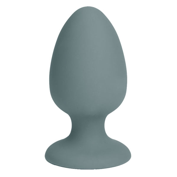 Plug anal Nude Sage com esfera interna móvel para estimulação dinâmica, base com ventosa para uso sem mãos e silicone seguro para o corpo.
