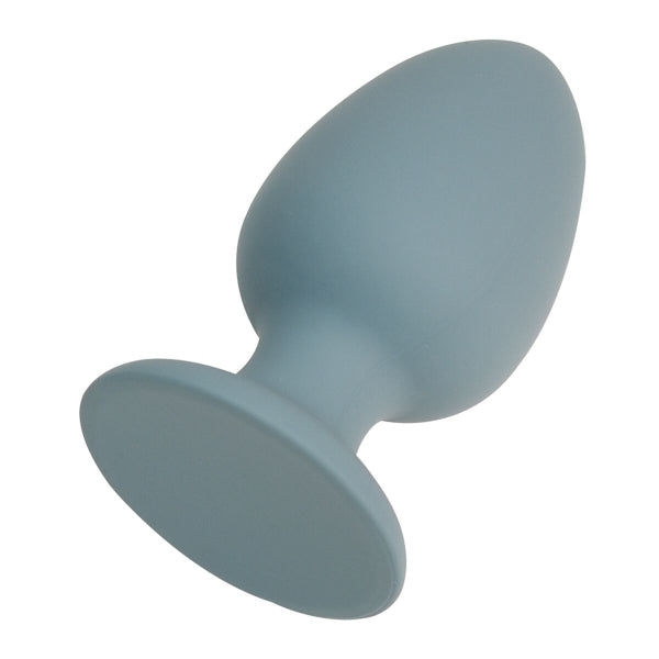 Plug anal Nude Sage com esfera interna móvel para estimulação dinâmica, base com ventosa para uso sem mãos e silicone seguro para o corpo.