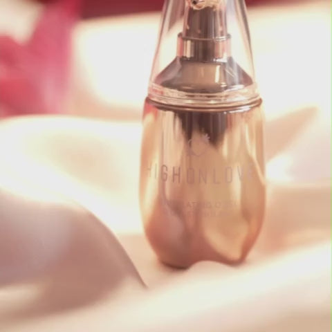 HighOnLove® Stimulating O Gel em frasco elegante, ideal para intensificar o prazer feminino.