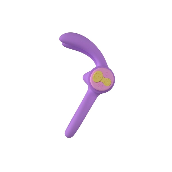 Anel vibrador Riny Color Toy com bala vibratória removível e controle remoto para estimulação mútua e momentos íntimos intensos.