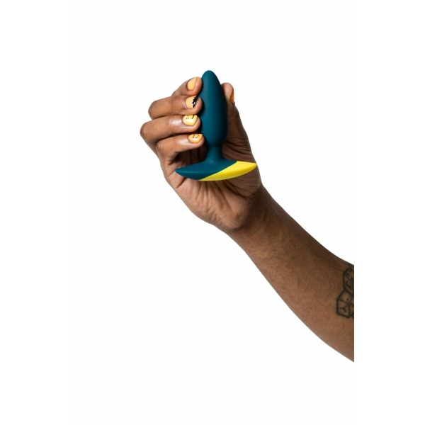 ROMP Bass plug anal vibratório com 6 intensidades e 4 modos de vibração à prova d'água.