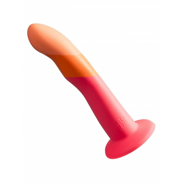 ROMP Dizi dildo curvado de 7 polegadas, base flared e compatível com strap-on.