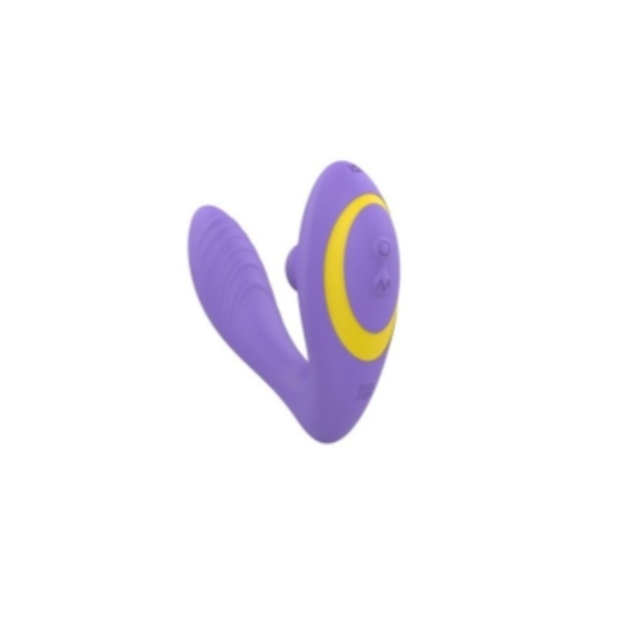 Vibrador rabbit ROMP Reverb com estimulação do ponto G e sucção clitoriana para prazer duplo e intenso.