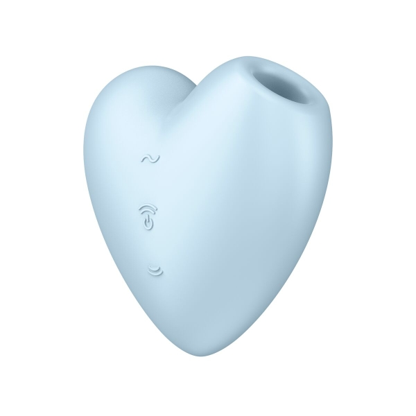 Vibrador Satisfyer Cutie Heart com ondas de pressão, vibrações e design compacto em forma de coração.
