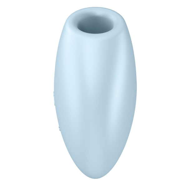 Vibrador Satisfyer Cutie Heart com ondas de pressão, vibrações e design compacto em forma de coração.