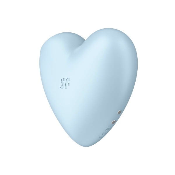 Vibrador Satisfyer Cutie Heart com ondas de pressão, vibrações e design compacto em forma de coração.