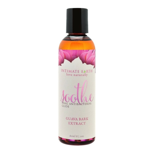 Soothe Anal Glide, lubrificante anal premium de base aquosa, com extratos botânicos e ação refrescante para momentos confortáveis e seguros.