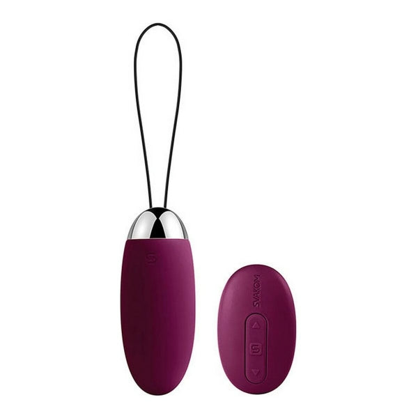 Vibrador bullet Elva com 5 intensidades, controle remoto, laço de recuperação e design à prova de água