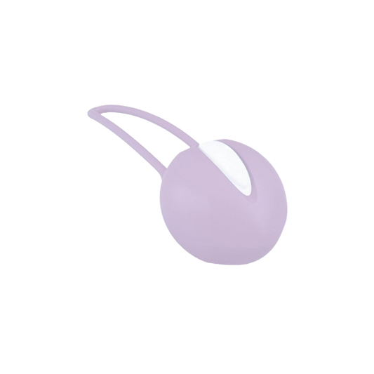 Bola de Kegel SMARTBALL UNO em silicone rosa, com formato ergonômico para treino confortável.