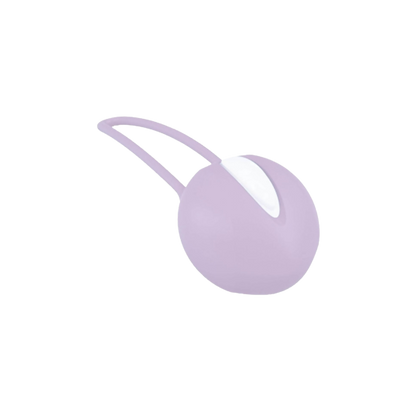 Bola de Kegel SMARTBALL UNO em silicone rosa, com formato ergonômico para treino confortável.