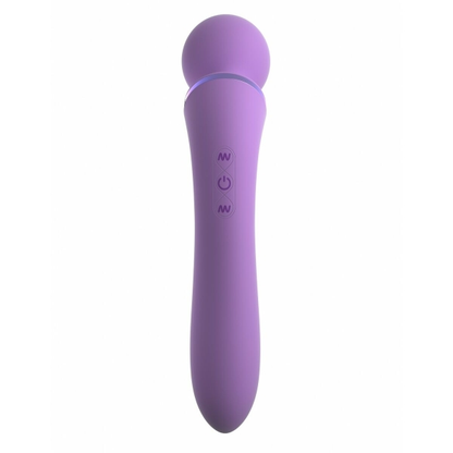 Massageador Fantasy For Her Duo Wand Massage-Her com dois motores, 10 modos de vibração, silicone elite e design ergonômico.
