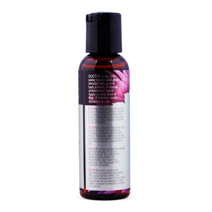 Soothe Anal Glide, lubrificante anal premium de base aquosa, com extratos botânicos e ação refrescante para momentos confortáveis e seguros.