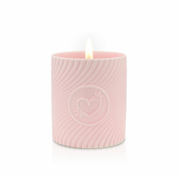 ela de massagem HighOnLove em recipiente elegante, com óleo de cânhamo e aroma sofisticado.